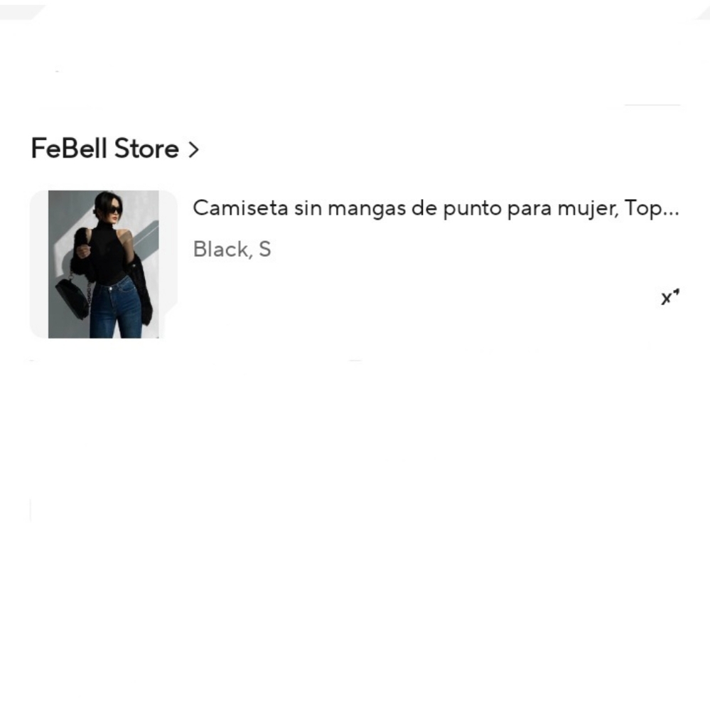 Women stretchable ribbed turtleneck sleveless Black top - Picture 8 of 8